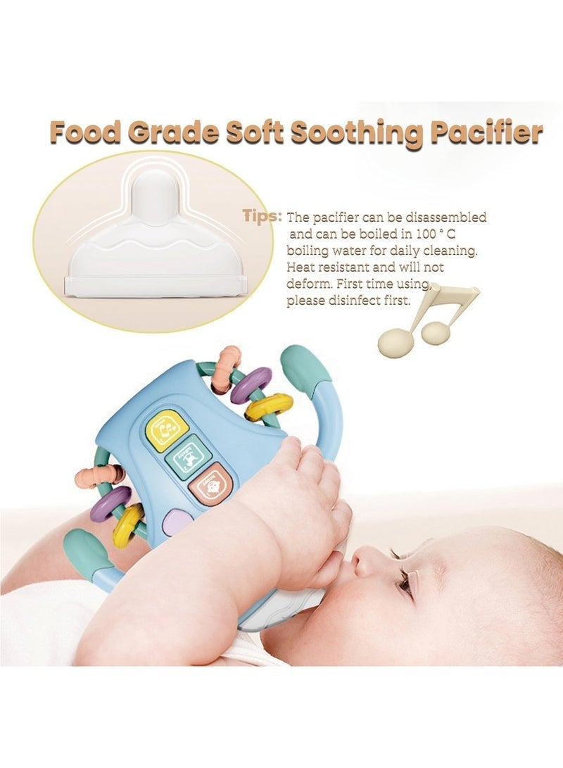 Hihonor Baby Musical Toy, 18M+ Cute Baby Bottle Light Up, Music Baby Toys Early Learning Educational Infant Toys, Boys and Girls Birthday Gift Toy for 2-3 Years Old (Blue) - Image 3